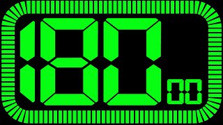 180 Second Digital Countdown Timer With Royaltyfree Music  180 to 0 Countdown  Numbers 180 to 0 [upl. by Nerval]