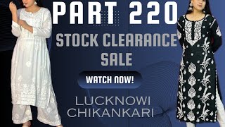 LIVE  SALE ll PART 220 ll Lucknowi Chikankari ll ytviral trending chikankari live yt sale [upl. by Hofmann]