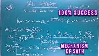 schmidt reaction with mechanism chemistrywallachiintusir [upl. by Erida]