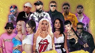 Fantasias Remix  Karol G Bad Bunny Young Miko Anuel AA Rauw Alejandro Farruko [upl. by Illoh117]