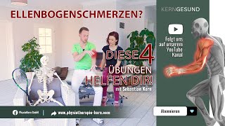 Ellenbogenschmerzen 4 Übungen und du bist schmerzfrei [upl. by Fihsak]