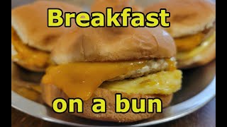 Home made camping breakfast sandwiches [upl. by Etterrag]