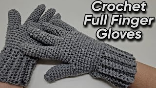 How To CROCHET Gloves With FINGERS Tutorial BAGODAYCROCHET​ [upl. by Gnilyam83]