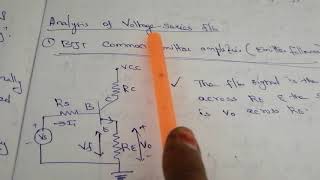 Analysis of Feedback Amplifier [upl. by Htebazila]