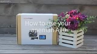 How To Use Apeman Action Camera A70 [upl. by Torres]