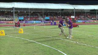 Womens Shot Put Final  Athletics  Singapore 2010 Youth Games [upl. by Esalb]