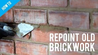 How to repoint old brickwork [upl. by Gwennie]