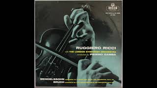 Bruch Violin Concerto Ruggiero RicciPierino GambaLondon Symphony Orchestra [upl. by Rida]