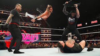 Roman Reigns save Seth Rollins from Bronson Reed and all Bloodline Member OTC Team vs The Bloodline [upl. by Hackathorn60]