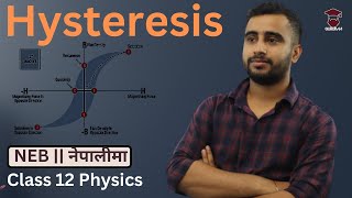 Hysteresis in Nepali  Class 12 Physics Chapter 17  Magnetic Properties of Materials  NEB [upl. by Zap]