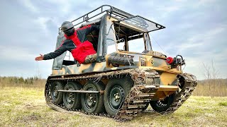 Insane offroading on the newest tracked vehicle Tourist [upl. by Naldo366]