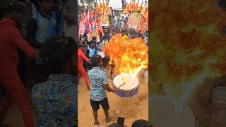 Drums 🥁 Fire 🔥🔥 Jallikattu Celebrationchittoorjallikattuchittoorrunwithvinay [upl. by Tannenwald]