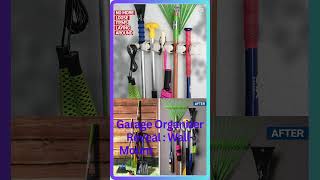 Garage Organizer Reveal  WallMounted Mop amp Broom Holder shorts viralvideo [upl. by Anyah]