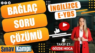 İNGİLİZCE EYDS BAĞLAÇ SORU ÇÖZÜMÜ I GÖZDE HOCA [upl. by Retep]