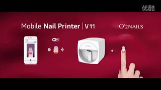 3D Nail printer mobile portable O2 NAIL Printer DIY NAIL ART Machine [upl. by Odnuges]