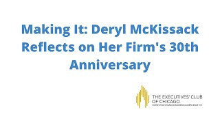 Womens Leadership Series A Conversation with Deryl McKissack [upl. by Yzmar]