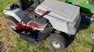 Craftsman Riding Mower 14hp 38 Inch Deck Belt Replacement LIKE A SNAKE [upl. by Aciretahs]