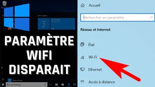 WiFi napparait pas dans les paramètres réseaux et internet  Windows 10 [upl. by Omik308]