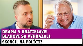 Dráma v Bratislave Blaha čelil ostrým VYHRÁŽKAM a skončil na polícii [upl. by Abbotsen273]