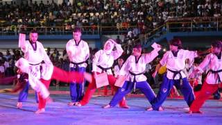 ittihad tanger andalus de taekwondo GRANDE NUIT DES ARTS MARTIAUX Gabon 26mars2017 [upl. by Lebam]