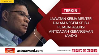 LANGSUNG Lawatan kerja Menteri Dalam Negeri ke Ibu Pejabat AADK  5 Januari 2023 [upl. by Labana]