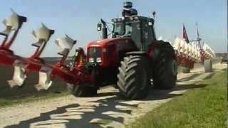 Ploughing world record with Massey Ferguson 8280 TEXASflv [upl. by Lesab642]