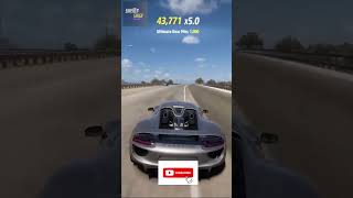 RecordBreaking 1477ft Jump Porsche 918 Spyder Soars in Forza Horizon 5 🚀  Sinister Singh shorts [upl. by Desirae]