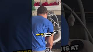 This dad knocks his son over for incredible reason 😯 [upl. by Welcy]