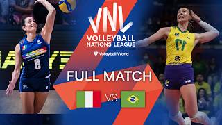 🇮🇹 ITA vs 🇧🇷 BRA  Full Match  Women’s VNL 2022 [upl. by Heady]