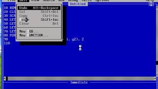 QBasic line animation Graphics Program [upl. by Buyer]