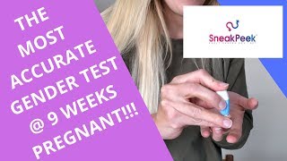 ACCURATE Gender Test at 9 Weeks Pregnant  Easy At Home Test with Sneak Peek [upl. by Graybill]