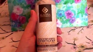 Alaffia Coconut amp Shea Hydrating Conditioner  Lavender Coconut REVIEWCRUELTY FREE [upl. by Acireit985]