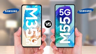 Samsung Galaxy M35 5G vs Samsung Galaxy M55 5G [upl. by Anwahsar952]