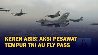 Full Keren Abis Aksi Pesawat Tempur TNI AU Fly Pass di HUT ke76 RI [upl. by Schlesinger]