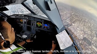 Aterrizando con Granizo Lluvia y Turbulencia en la Ciudad de México AICM [upl. by Zigmund55]