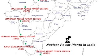 Where are the Nuclear Power Plants in India [upl. by Akcinat]