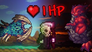 Calamity Terraria with 1 HP is ENRAGING [upl. by Paulina268]