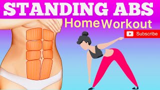 How To Do The Standing Abs Workout  Blast Belly Fat  Movember 4💜 [upl. by Airret]