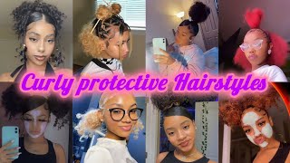 Protective Hairstyles for curly hair💖‼️ [upl. by Aivuy677]