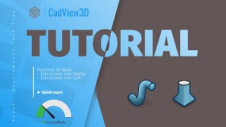 Solidworks Tutorial  Funzioni Estrusione con Sweep e Loft [upl. by Sup]