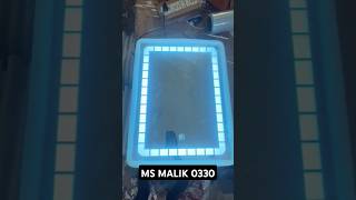 MSMALIK0330 new design LED mirror 🪞MSAofficial msrachel shortsyoutube glasscuttingart [upl. by Brill]