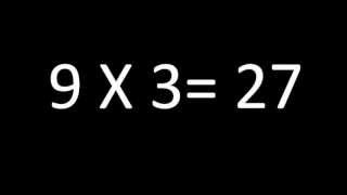 Mult 9  Ouvindo e Aprendendo a Tabuada de Multiplicação por 9 [upl. by Tergram]