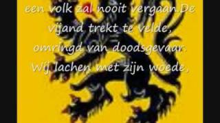 Vlaams Volkslied  De Vlaamse Leeuw lyrics [upl. by Odawa196]