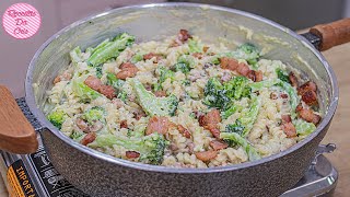 MACARRÃO AO MOLHO BRANCO COM BACON E BRÓCOLIS  COMBINAÇÃO MAIS QUE PERFEITA   RECEITAS DA CRIS [upl. by Onej]