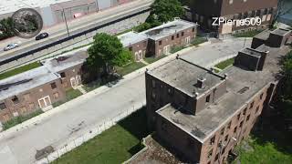 Lathrop Homes drone and driving CHICAGO HOODS PROJECTS ABANDONED BUILDINGS [upl. by Polly]