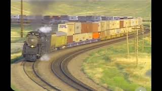 union pacific 3985 pulls 143 freight cars [upl. by Zrike]