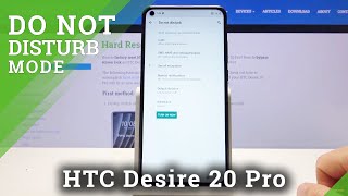 How to Activate DND Mode in HTC Desire 20 Pro – Turn On Do Not Disturb Mode [upl. by Chassin]