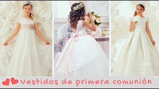 Los vestidos de primera comunión más bonitos y elegantes  Tendencias 2019 en traje  Esto es moda [upl. by Ramej]