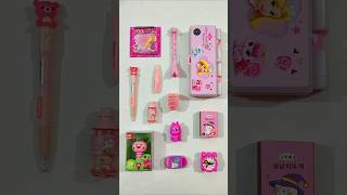 Incredible Pink Stationery Items Pencil Case Pen Sharpener 3D Eraser stationery backtoschool [upl. by Ateloiv]