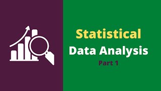 Statistical Data Analysis for Beginners  Part 1 [upl. by Anaujahs]